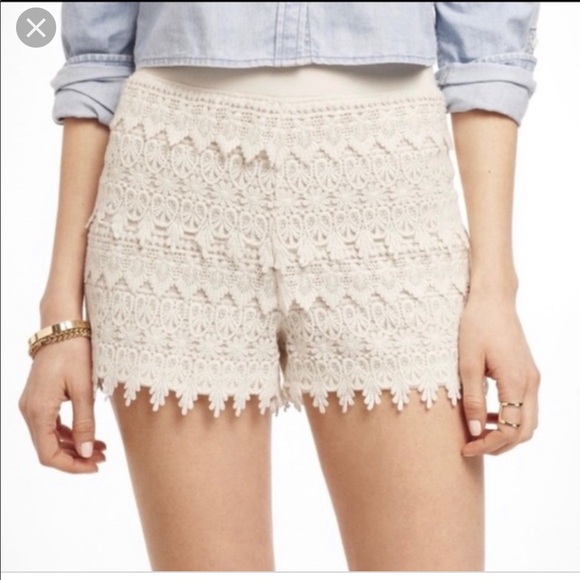 Express Pants - Express White Lace Shorts